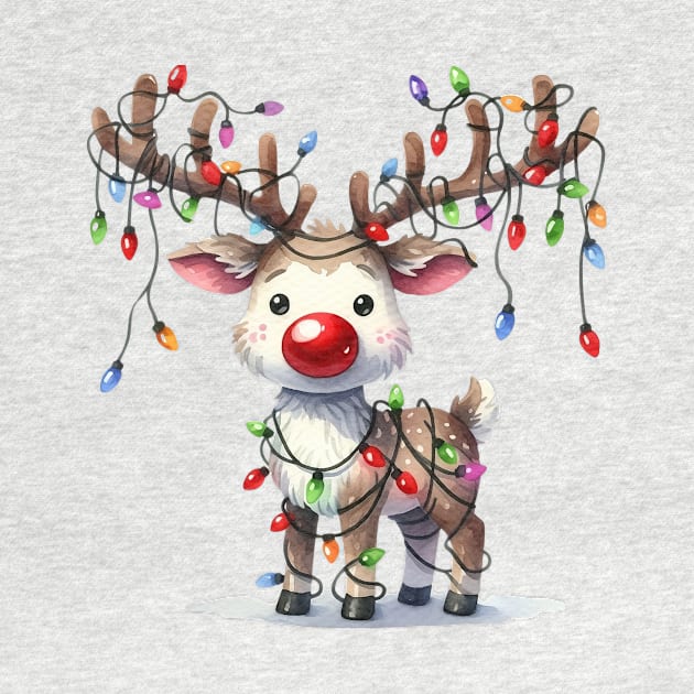 Festive Reindeer by The Maple Latte Shop
